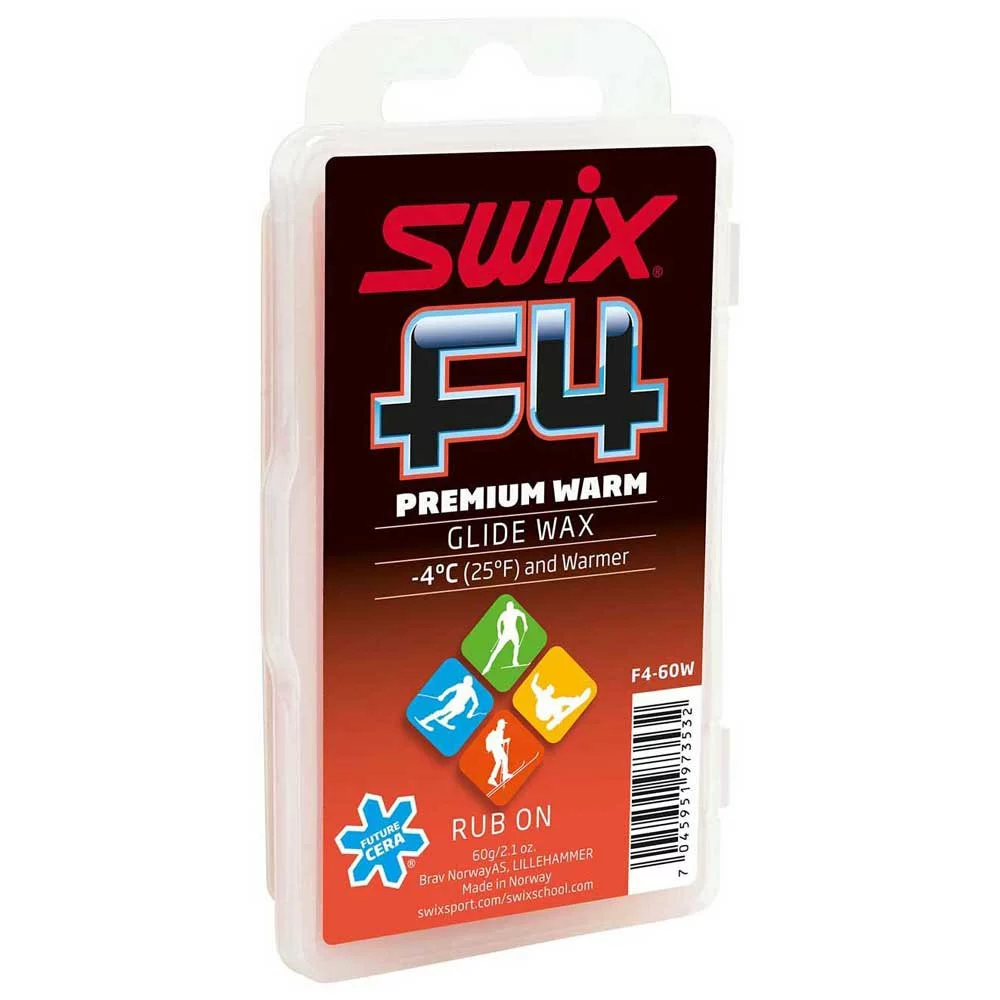 Swix F4-60W-N Premium Glidewax Warm Mit Kork 60g 3 Swix F4-60W-N Premium Glidewax Warm Mit Kork 60g